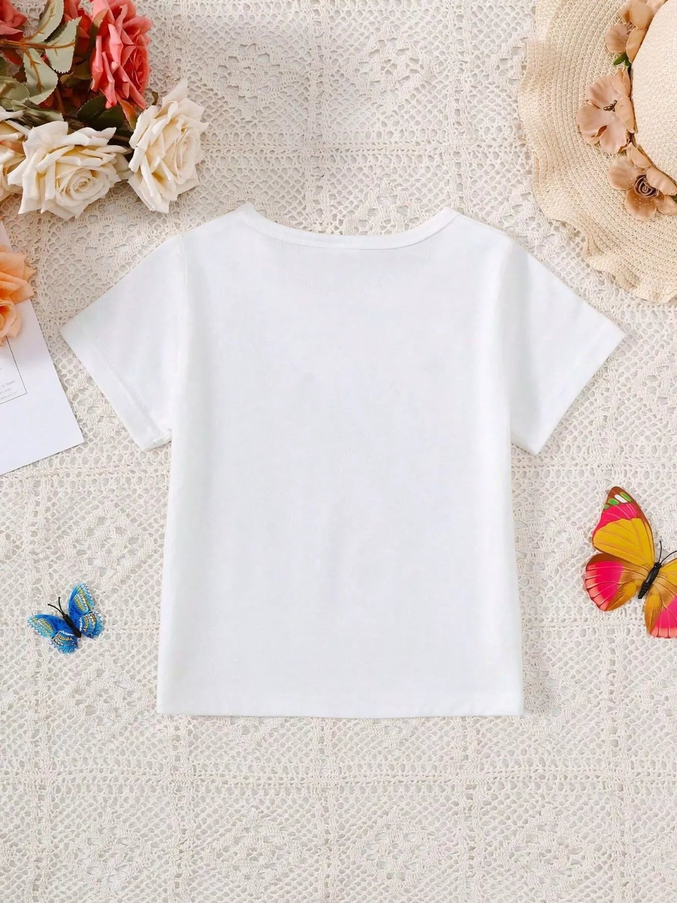 Children's Butterfly Tree Graphic Casual T-Shirt - Farnelli