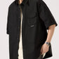 Men's Full Size Button Up Half Sleeve Shirt Plus Size - Farnelli