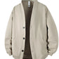 Men‘s Plus Size Textured Button-Down Casual Jacket - Farnelli