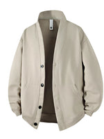 Men‘s Plus Size Textured Button-Down Casual Jacket - Farnelli