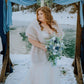 Blush with Black Tips Faux Fur Shawl (Lilian Blu02)