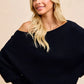 BiBi Waffle Knit Off Shoulder Top - Farnelli