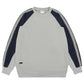Men's Plus Size Contrast Raglan Sleeve Casual Sweatshirt - Farnelli