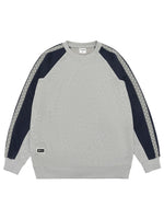 Men's Plus Size Contrast Raglan Sleeve Casual Sweatshirt - Farnelli