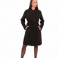 Opera Midi Cashmere Blend Overcoat in Black