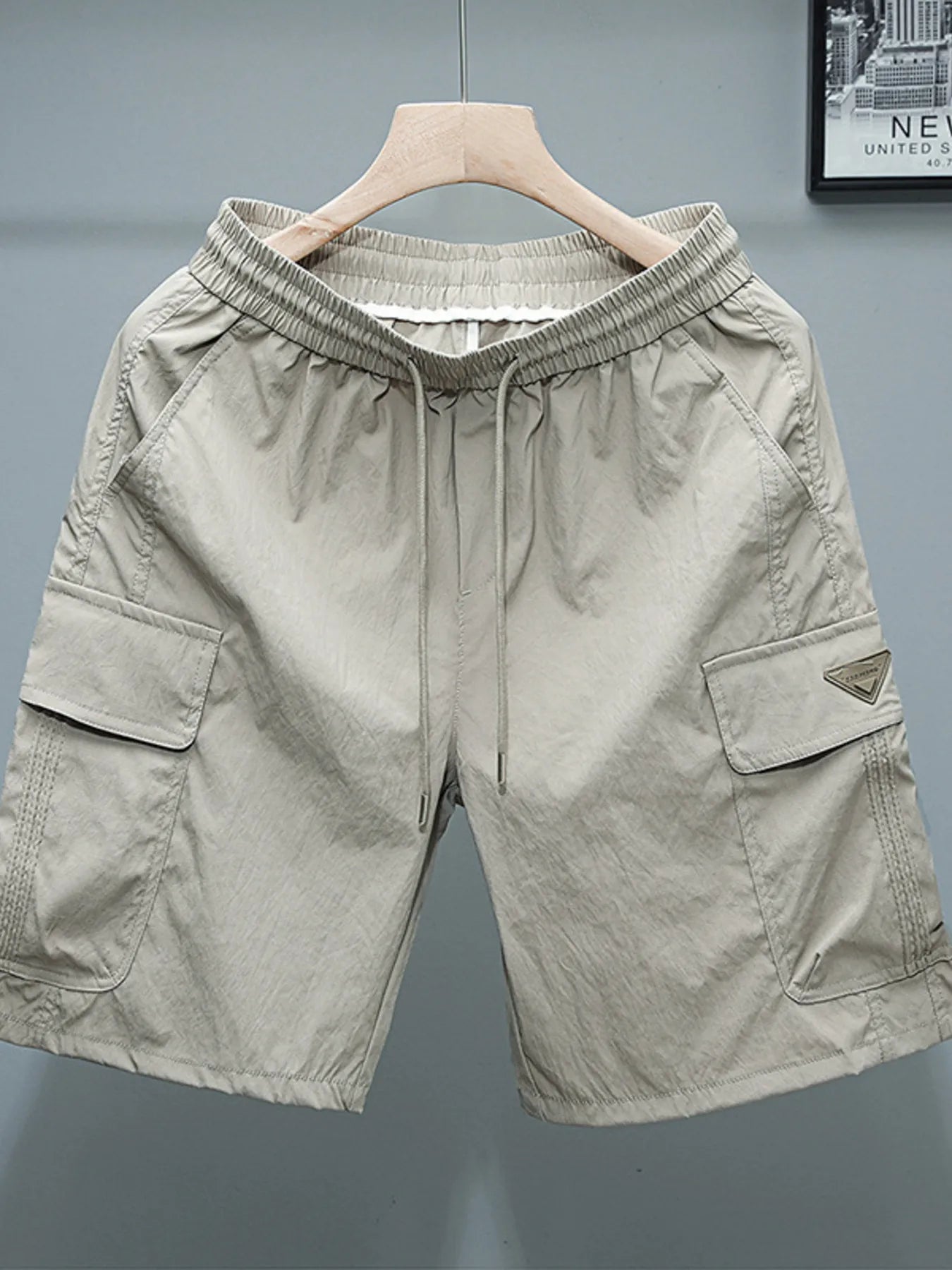 Men's Plus Size Drawstring Cargo Shorts - Farnelli