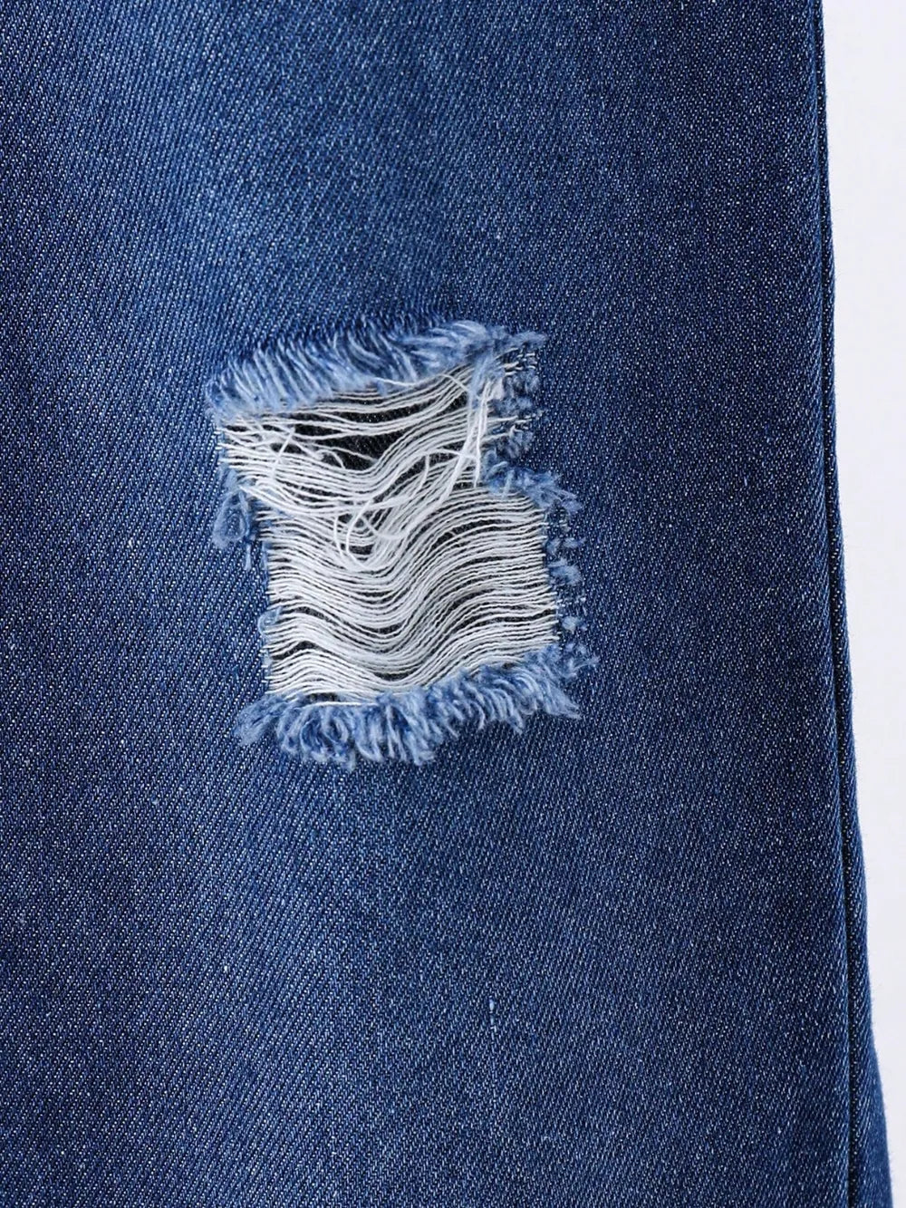 Children's Round Neck Letter Graphic T-Shirt and Distressed Jeans Set - Farnelli