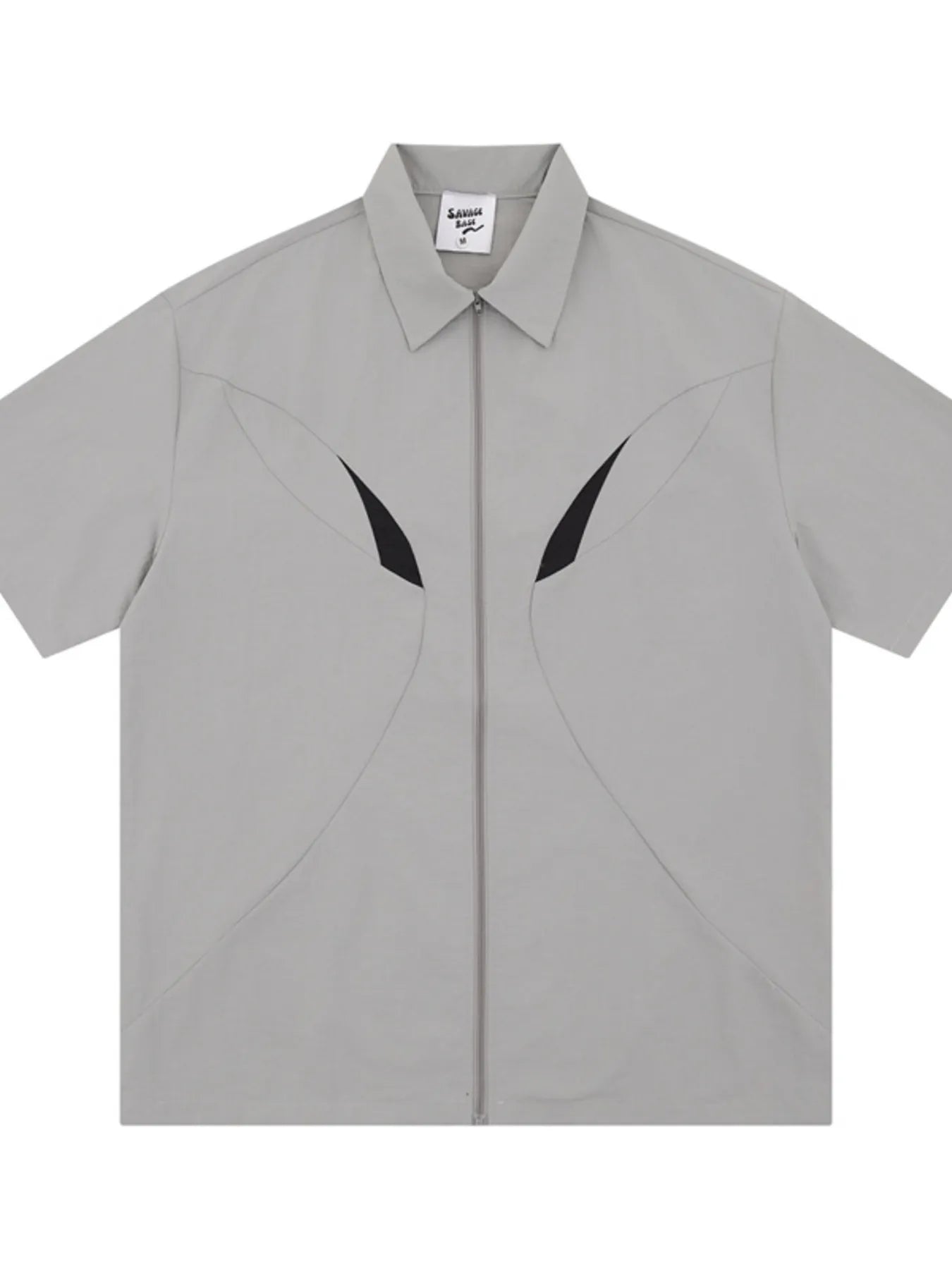 Men's Zip Up Short Sleeve Shirt - Farnelli