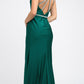 Juliet 233 Long Dress with Strappy-Back and Train