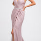 Juliet 233 Long Dress with Strappy-Back and Train