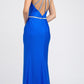Juliet 233 Long Dress with Strappy-Back and Train