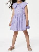 Children's Daisy Peter Pan Collar Sleeveless Dress - Farnelli