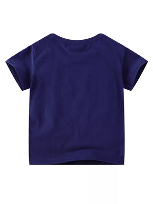 Children's Puppy Patch Round Neck T-Shirt - Farnelli