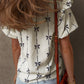 Maisie Bow Bubble Sleeve Blouse - Farnelli