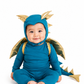 Jade Blue and Gold Dragon Costume
