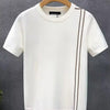 Men's Full Size Round Neck Short Sleeve T-Shirt Plus Size - White