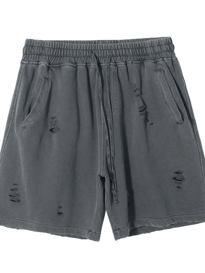 Men's Distressed Drawstring Shorts - Farnelli