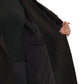 Genuine  Mink Fur Eco Suede Coat