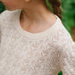 Balloon Sleeve Organic Pointelle Sweater - Baby