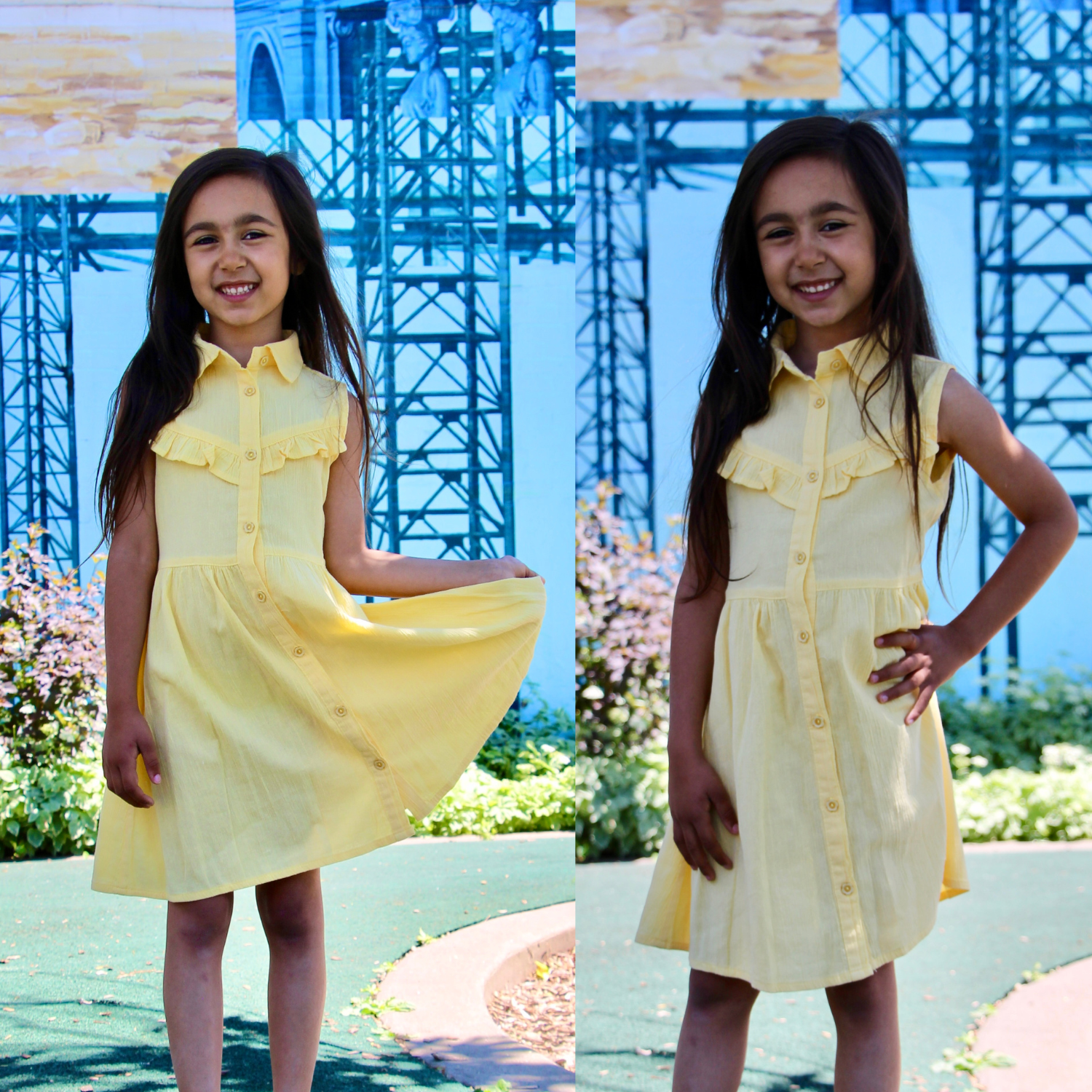Sunny Summer's Cotton Girl Dress - Farnelli