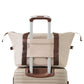 HouseOfZazla khaki 3-piece hard case luggage set with lightweight design and 360° spinner wheels