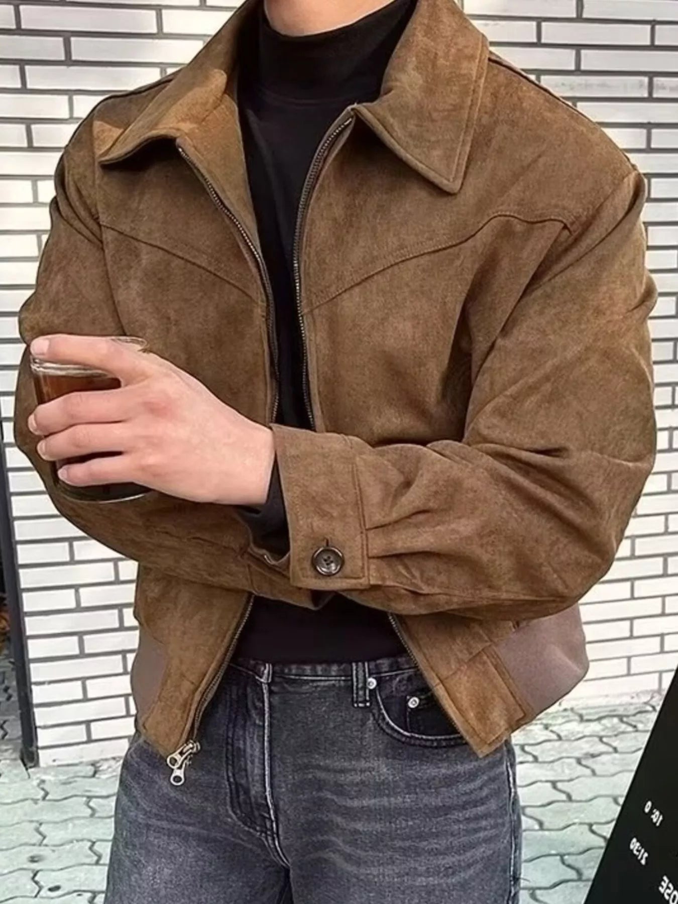 Men's Plus Size Zip Up Casual Jacket - Farnelli