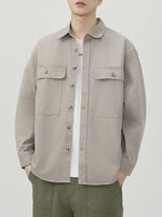Men's Plus Size Button Up Long Sleeve Shirt - Farnelli