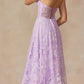 Juliet 2403 Long Butterfly Glitter Embroidered Gown with Corset Top
