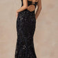 Juliet 2411 Long Sequin Lace Embellishments Fitted Prom Gown