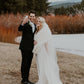 Ivory Bridal Faux Fur Shawl (Lilian Ivy03)