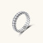 FARNELLI Infinite Sparkle Ring featuring a band with shimmering, sparkling design suitable for elegant jewelry collections.