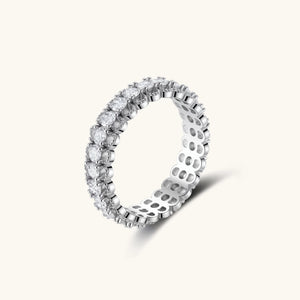 FARNELLI Infinite Sparkle Ring featuring a band with shimmering, sparkling design suitable for elegant jewelry collections.