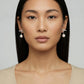Pearl Drop T-Bar Earrings - Farnelli