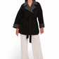 Sandro Cashmere Blend Overcoat in Black