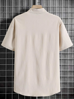 Men's Button Up Short Sleeve Shirt - Farnelli
