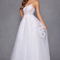 Juliet JT2482SW Floor Length A-Line Lace/Tulle Wedding Ball Gown