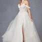 Juliet JT2483KW Dress Off Shoulder 3D Floral Ball Gown