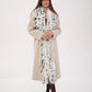 Genuine Arctic Fox Virgin Wool Wrap Coat