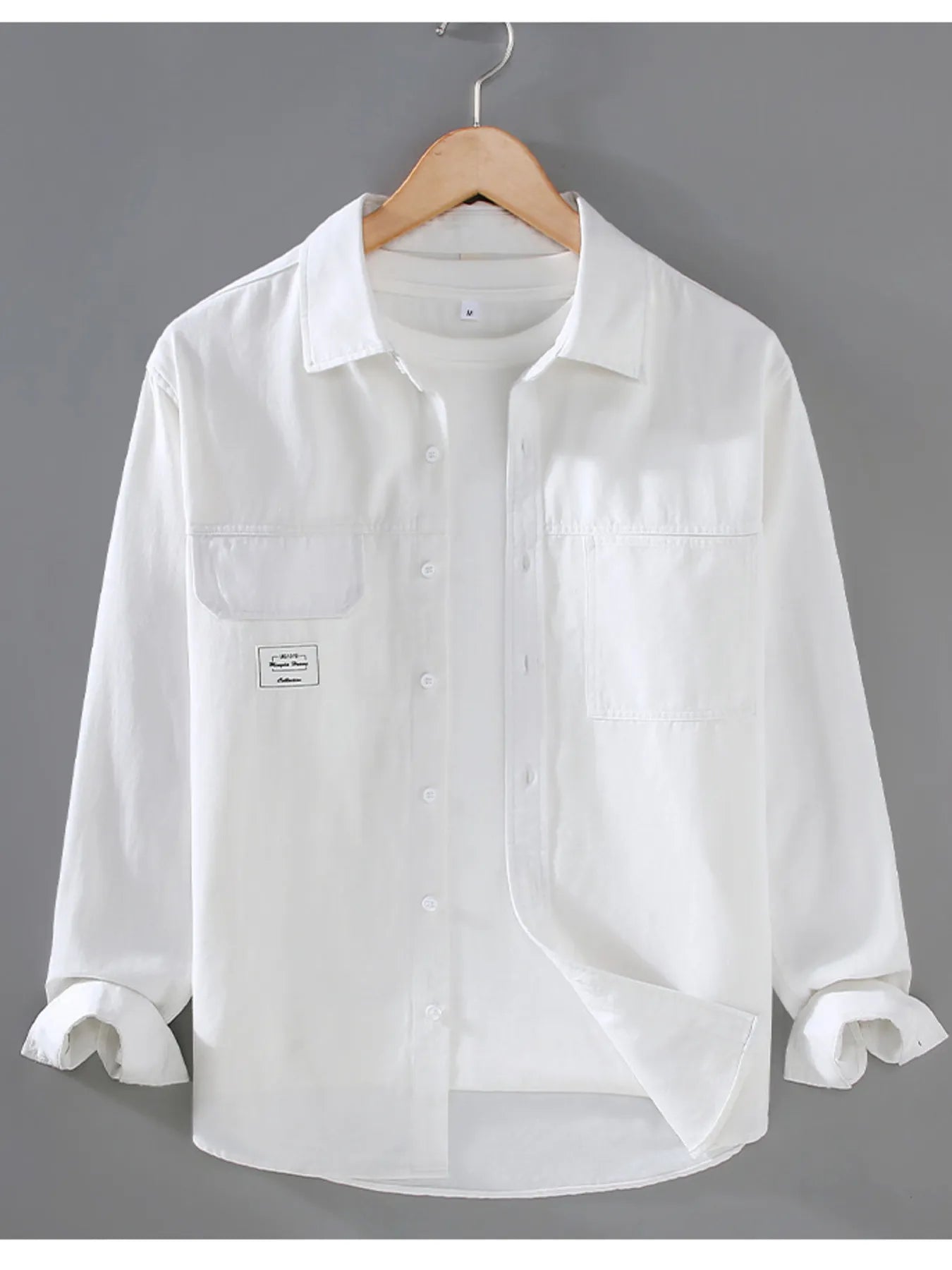 Men's Plus Size Button Up Long Sleeve Shirt - Farnelli