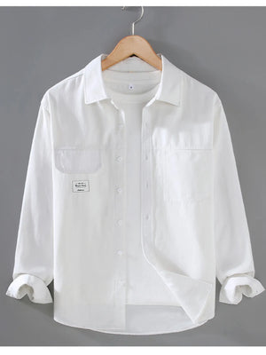 Men's Plus Size Button Up Long Sleeve Shirt - Farnelli