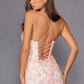 Juliet JT2498A Long Fitted Floral Embroidered Design Evening Gown