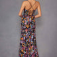 Juliet JT2498A Long Fitted Floral Embroidered Design Evening Gown