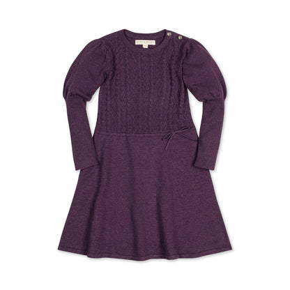Organic Cable Bodice Sweater Dress - Baby