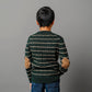 Organic Sweater Henley with Elbow Patches