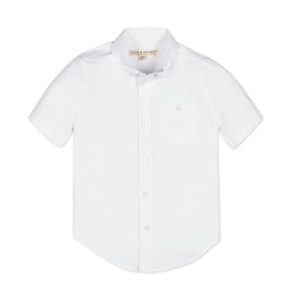 Organic Stretch Poplin Short Sleeve Shirt