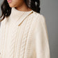 Organic Split Collar Sweater Cape - Baby