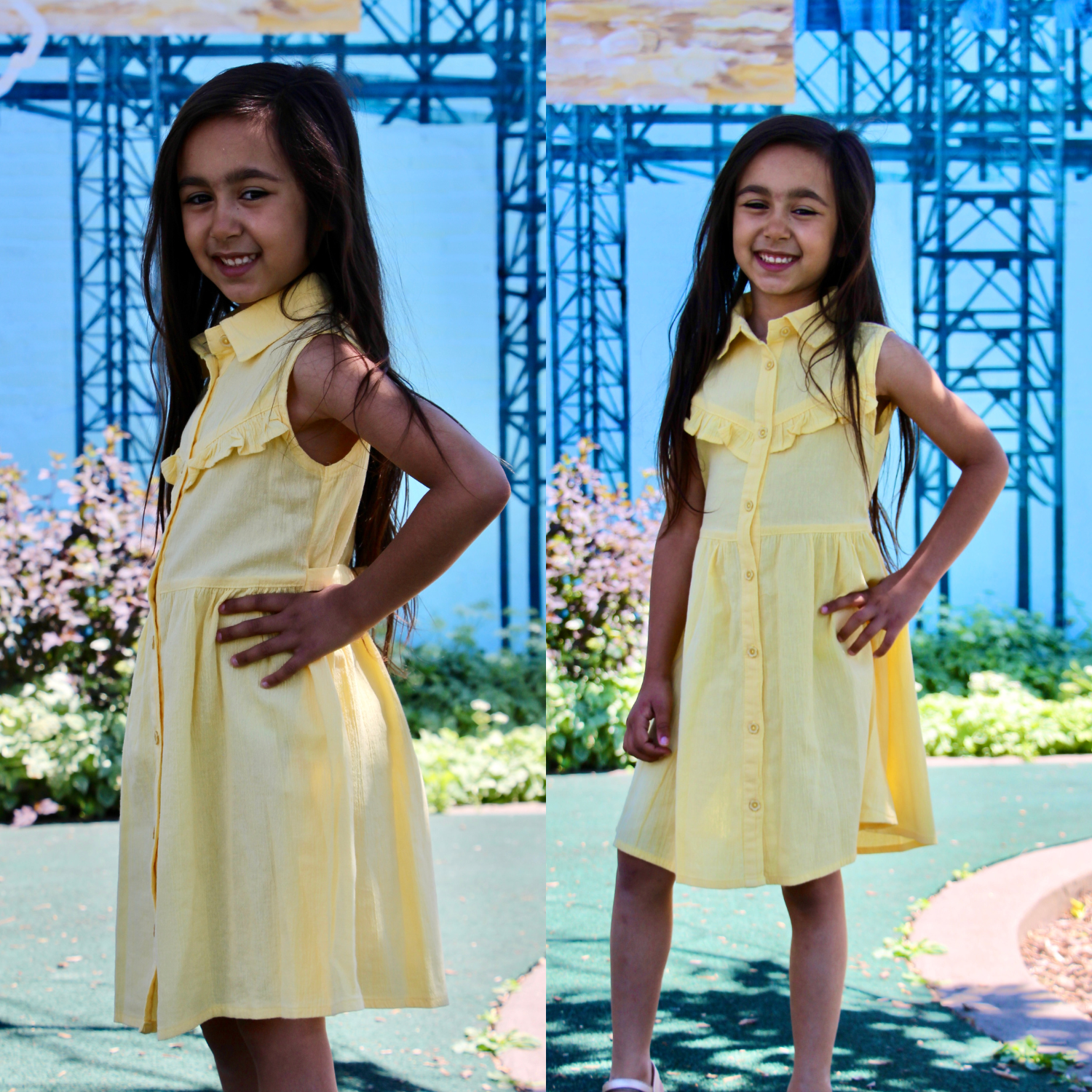 Sunny Summer's Cotton Girl Dress - Farnelli