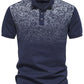 Men's Printed Collared Neck Short Sleeve Polo - Farnelli