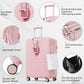 HouseOfZazla 4-piece hard case luggage set with USB charging portsWinvalid