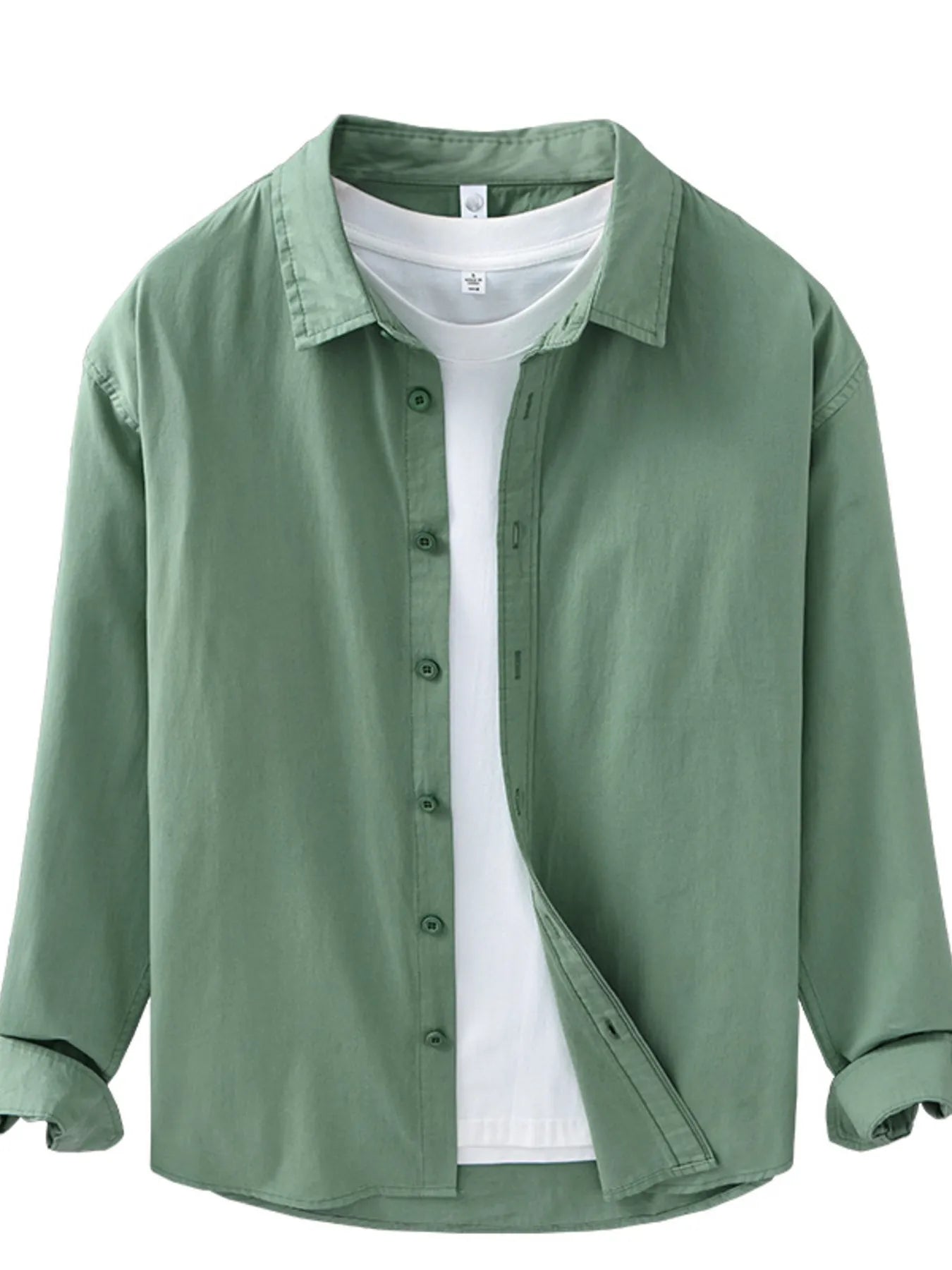 Men's Plus Size Button Up Long Sleeve Shirt - Farnelli